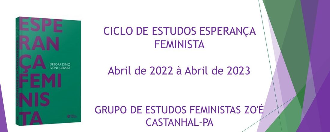 Ciclo de Estudos- Esperança Feminista