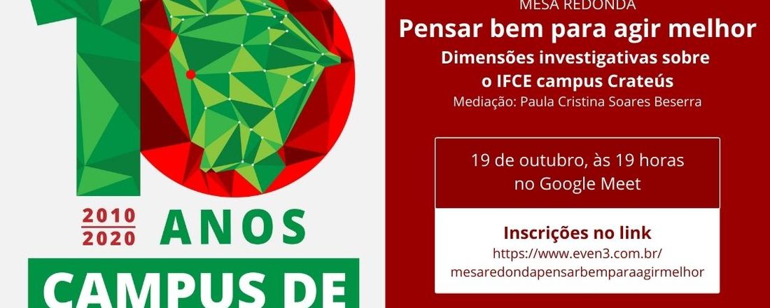 Pensar bem para agir melhor - dimensões investigativas sobre o IFCE campus Crateús