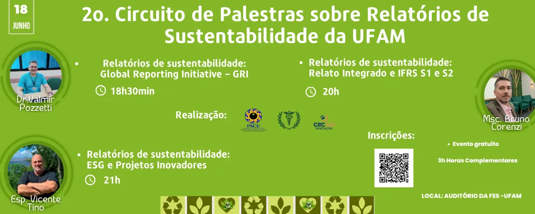 2o. Circuito de Palestras sobre Relatórios de Sustentabilidade da UFAM