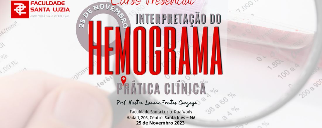 CURSO DE APERFEIÇOAMENTO - INTERPRETAÇÃO DO HEMOGRAMA