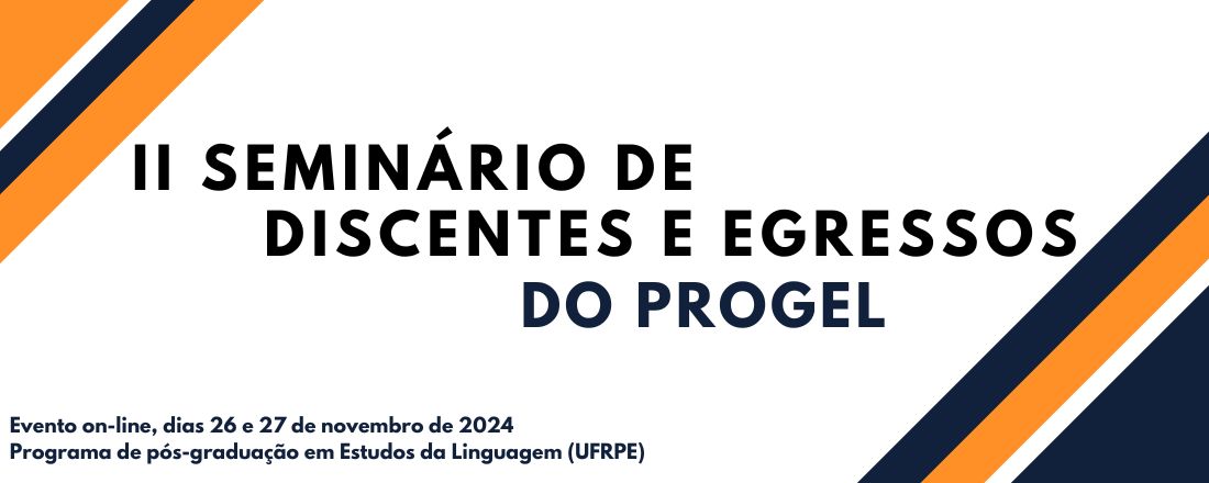 II Seminário de Discentes e Egressos do Progel