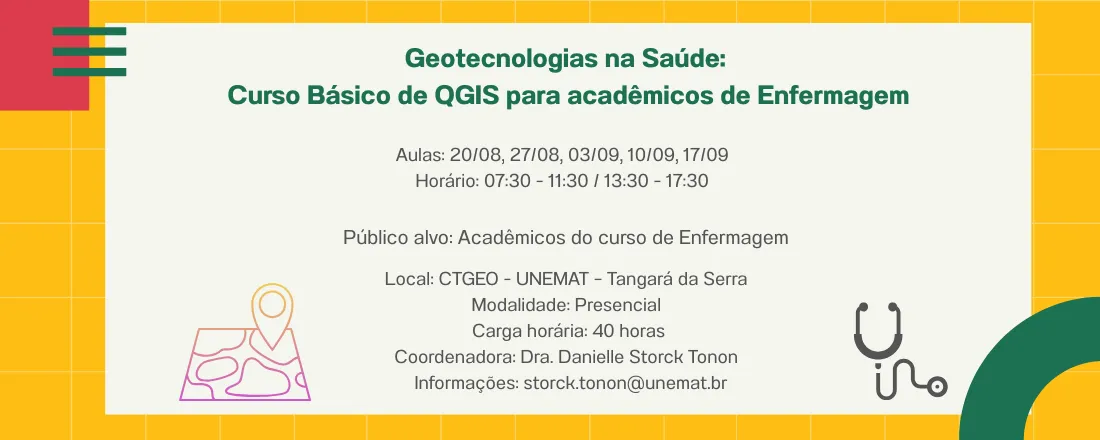 Geotecnologias na Saúde: Curso Básico de QGIS para acadêmicos de Enfermagem