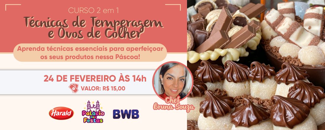 Curso Técnicas de Temperagem e Ovos de Colher