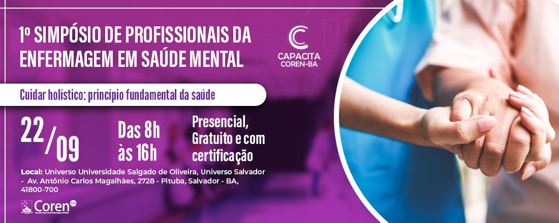 1º Simpósio de Profissionais da Enfermagem em Saúde Mental