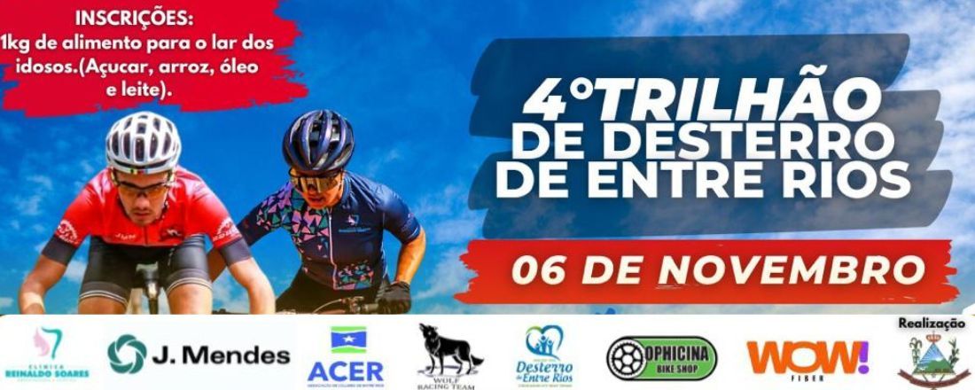 Convite para 6° Trilhão MTB Desterro de Entre Rios