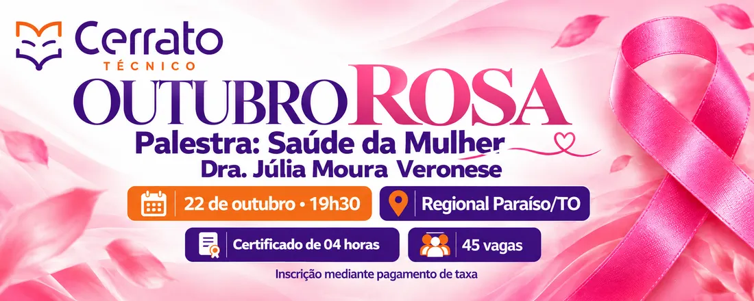 Regional Paraíso/TO | Palestra Outubro Rosa: Saúde da Mulher