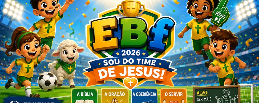 Escola Bíblica de Férias 2026- EU SOU DO TIME DE JESUS
