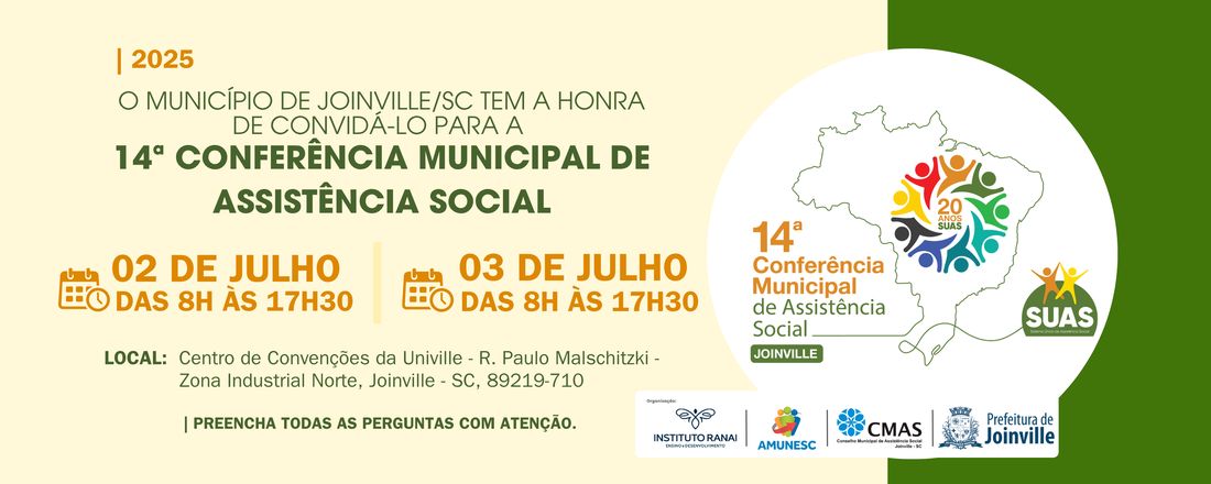 14º Conferência Municipal de Assistência Social |Municipio Joinville