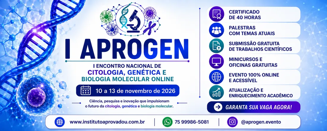 I Encontro Nacional de Citologia, Genética e Biologia Molecular Online (I APROGEN)