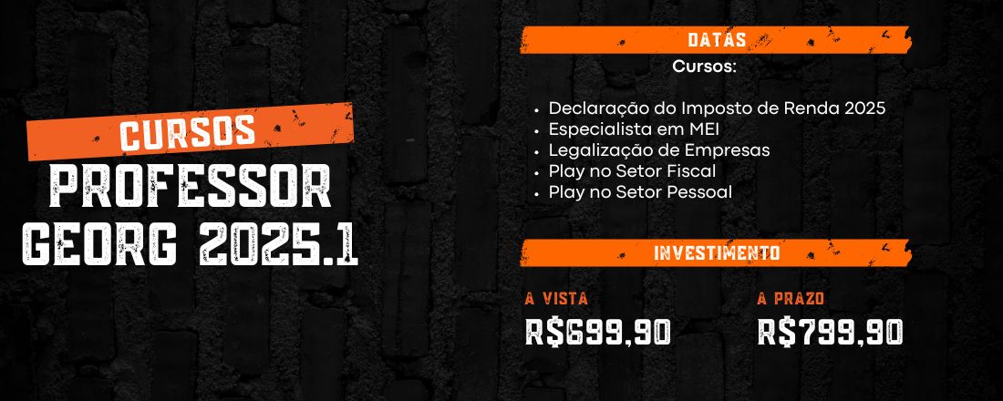 Cursos - Professor Georg Barros 2025.1
