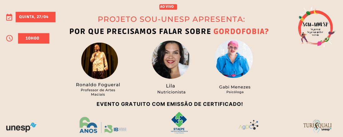 Mesa-Redonda: Por que precisamos falar sobre gordofobia?