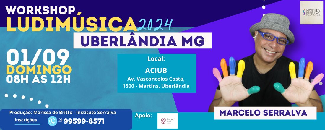 LUDIMÚSICA 2024 - Práticas Lúdicas e Inclusivas para Sala de Aula - UBERLÂNDIA MG