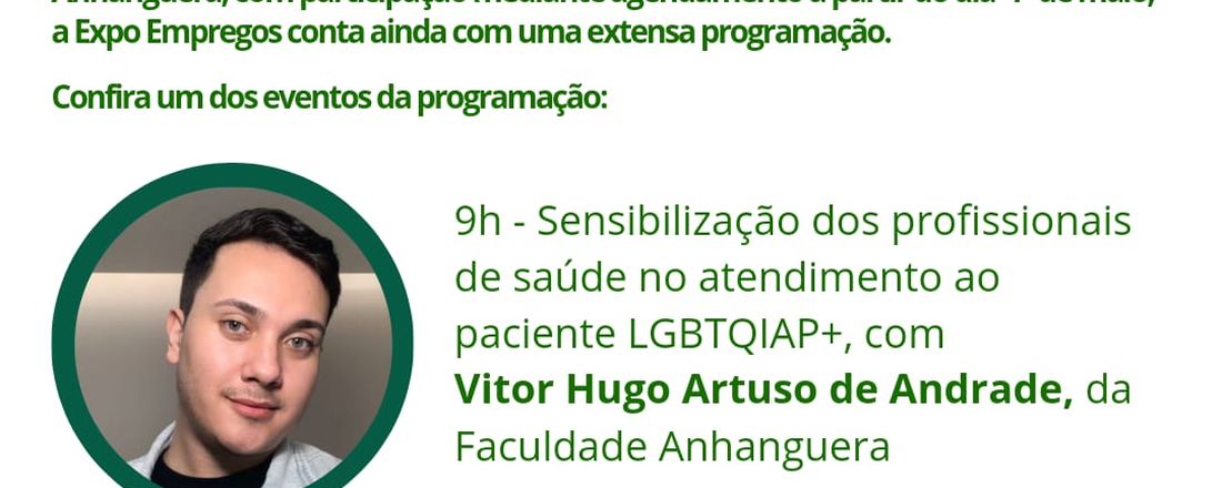 Sensibilização dos profissionais de saúde no atendimento ao paciente LGBTQIAP+