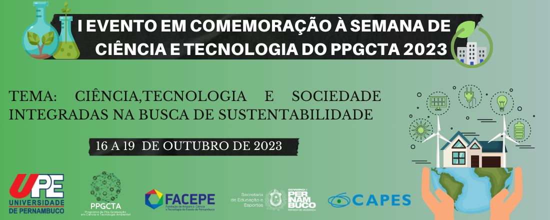 I  EVENTO EM COMEMORAÇÃO À SEMANA DE CIÊNCIA E TECNOLOGIA DO PPGCTA