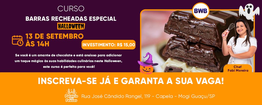 Curso - Barras Recheadas Especial Halloween