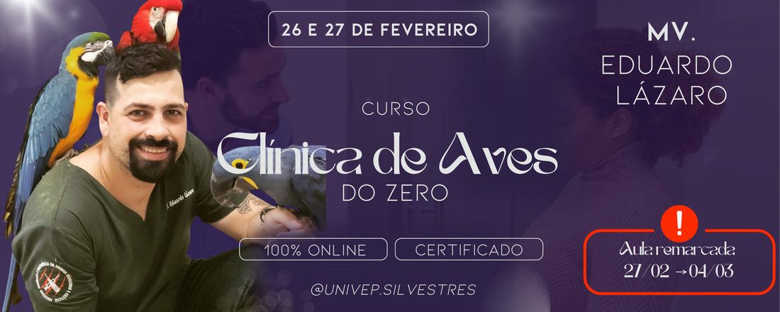Curso de Clínica de Aves do Zero