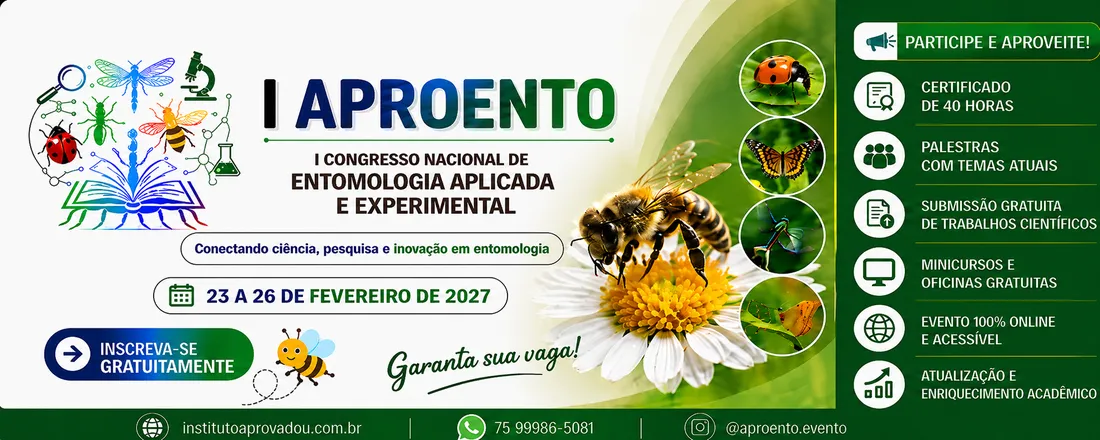 I Congresso Nacional de Entomologia Aplicada e Experimental Online (I APROENTO)