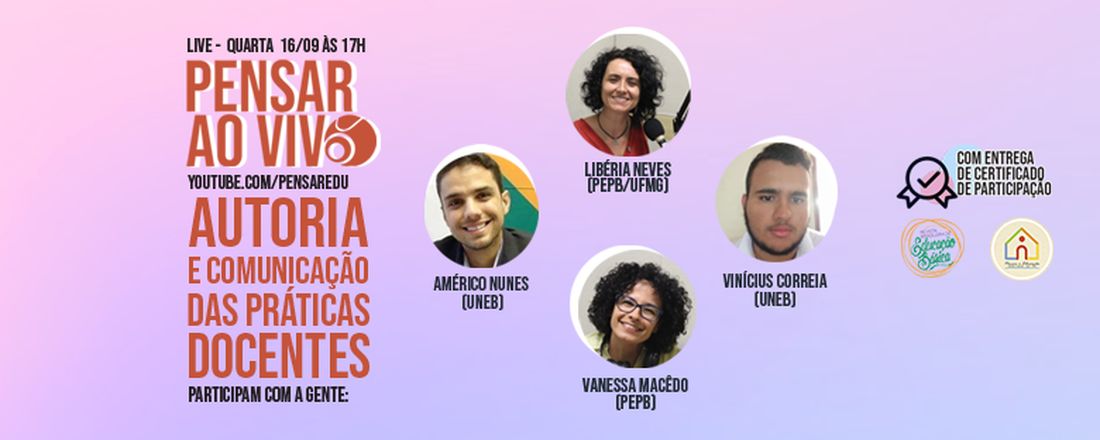 LIVE - Autoria e comunicação das práticas docentes
