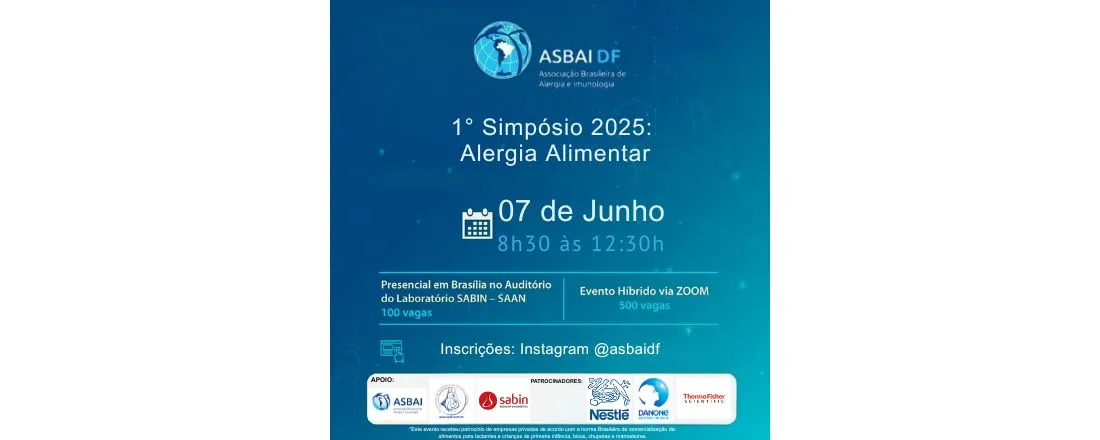 1º Simpósio 2025: Alergia Alimentar ASBAI-DF