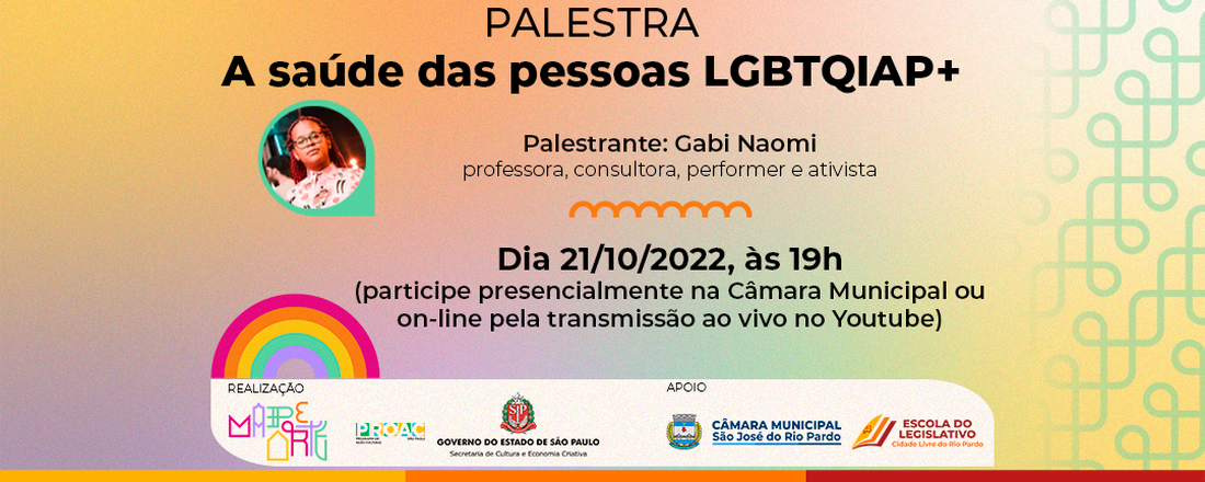 Palestra - A saúde das Pessoas LGBTQIAP+