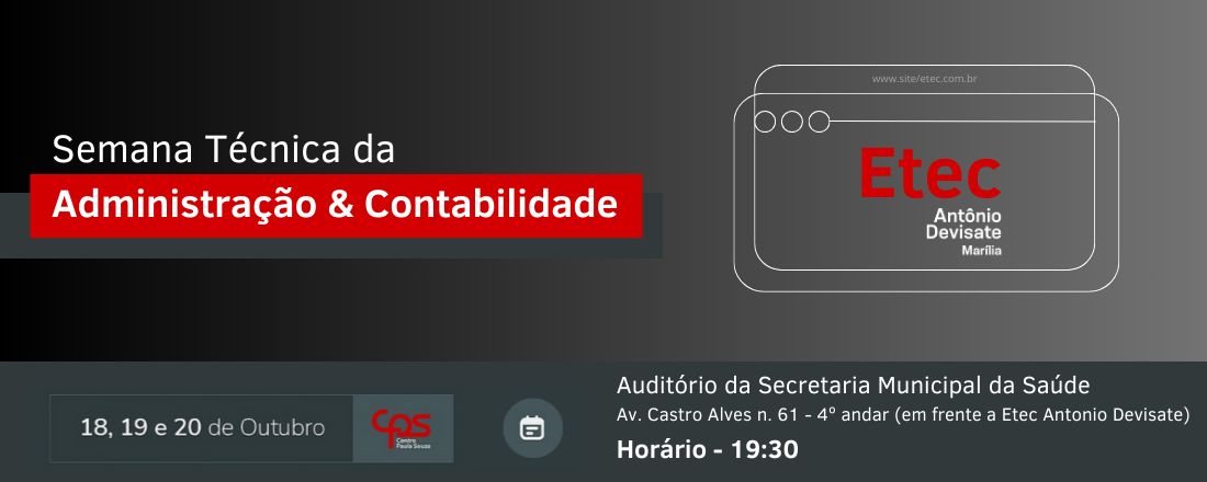 Semana Técnica da Administração & Contabilidade