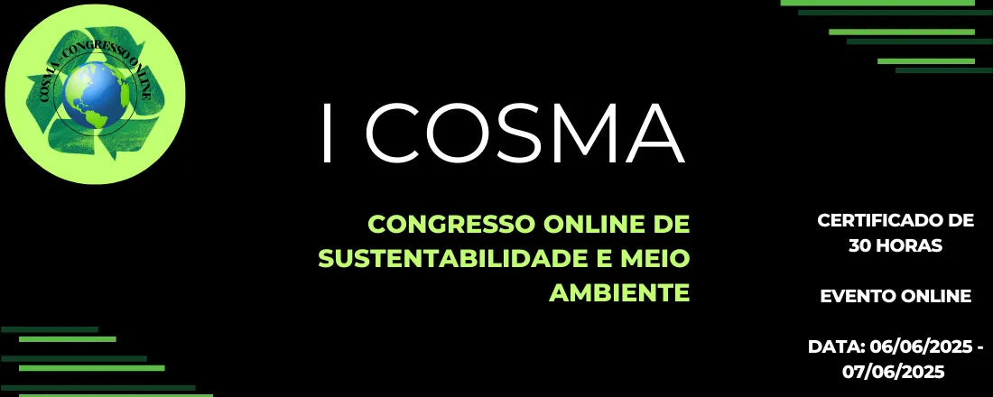 I COSMA - Congresso Online de Sustentabilidade e Meio Ambiente