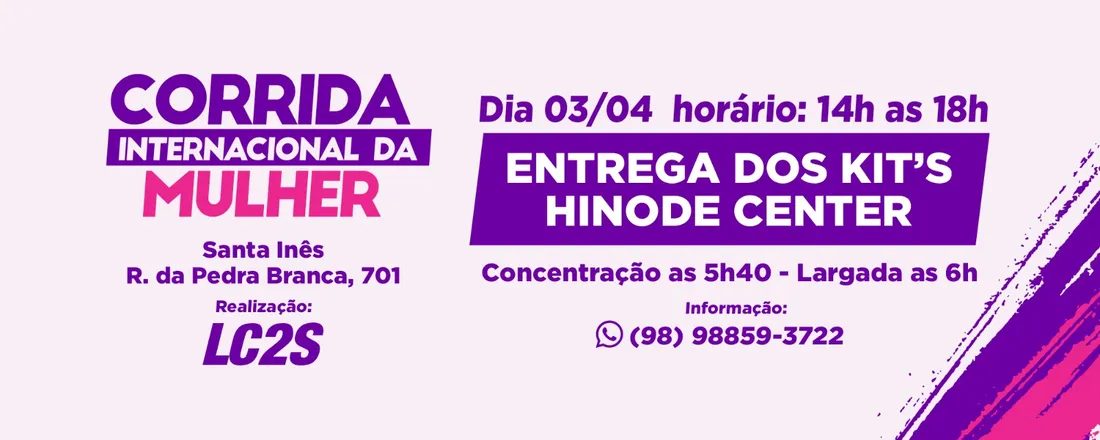 Corrida Internacional da Mulher 05 de Abril 2026