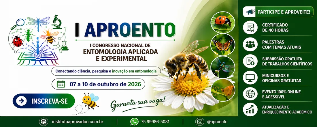 I Congresso Nacional de Entomologia Aplicada e Experimental online (I APROENTO)