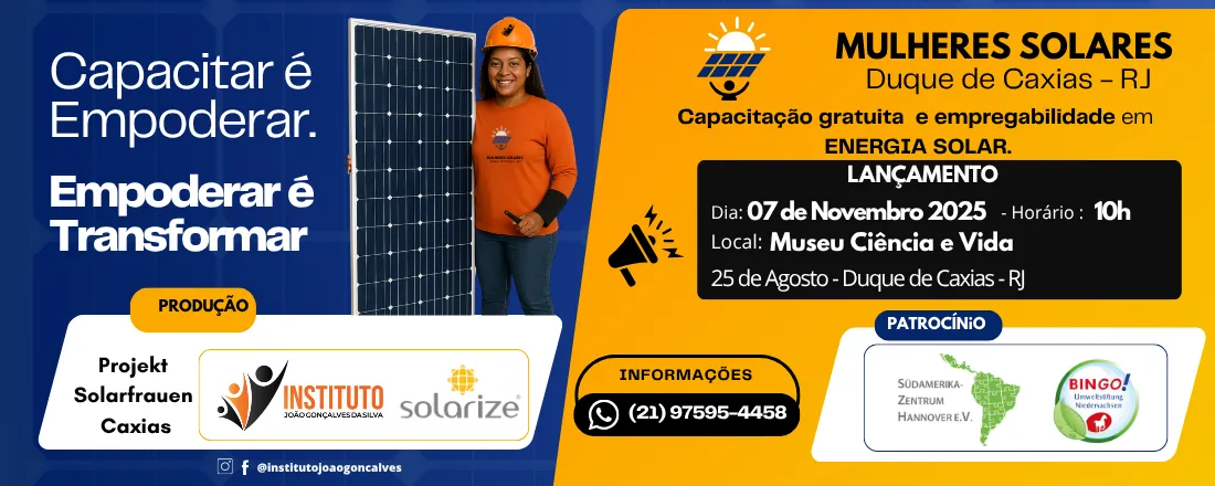 Lançamento - Projeto Mulheres Solares (Duque de Caxias)