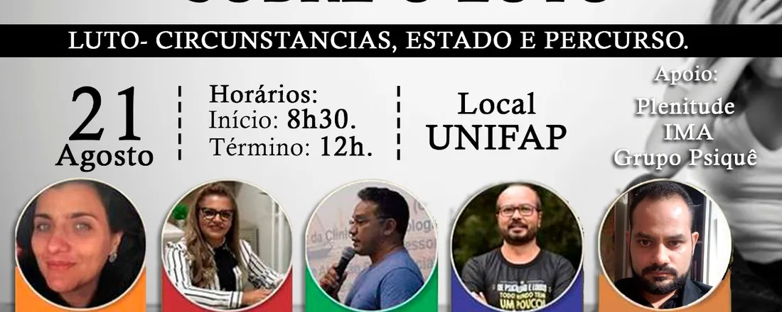 I COLÓQUIO SOBRE O LUTO