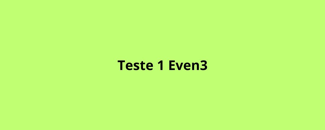 Evento teste 1