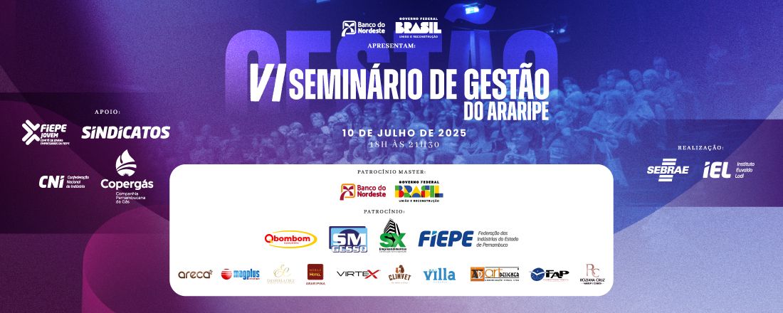 VI SEMINÁRIO DE GESTÃO DO ARARIPE