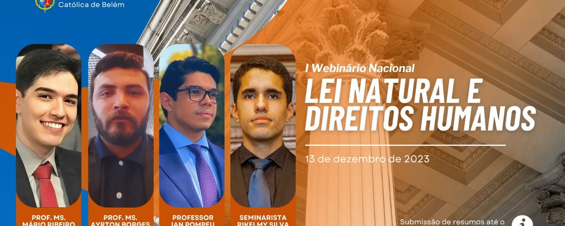 I WEBINÁRIO NACIONAL LEI NATURAL & DIREITOS HUMANOS