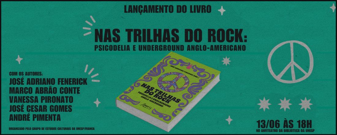 Lançamento do livro Nas Trilhas do Rock, do Grupo de Estudos Culturais