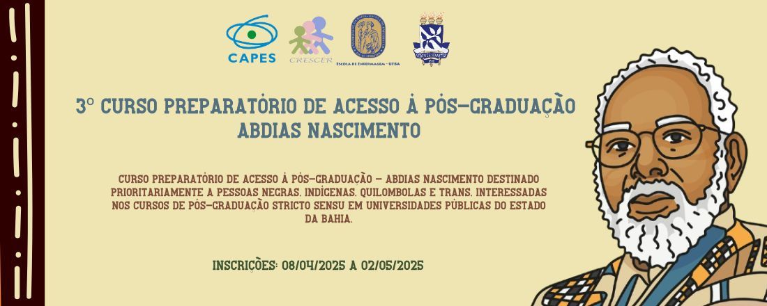 3º Curso Preparatório de Acesso à Pós-Graduação - Abdias Nascimento