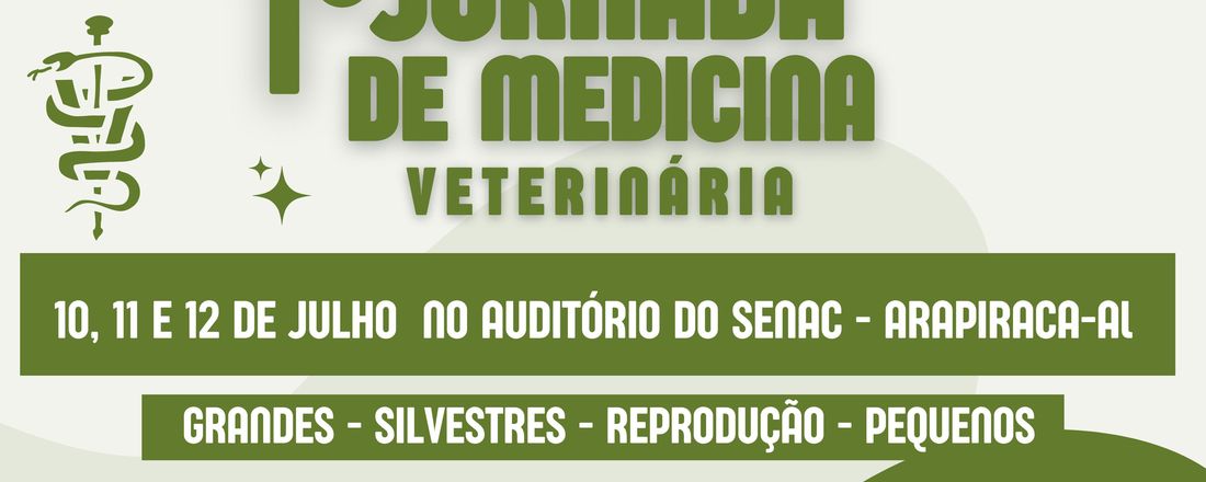 1° JORNADA DE MEDICINA VETERINÁRIA- UNIRB ARAPIRACA