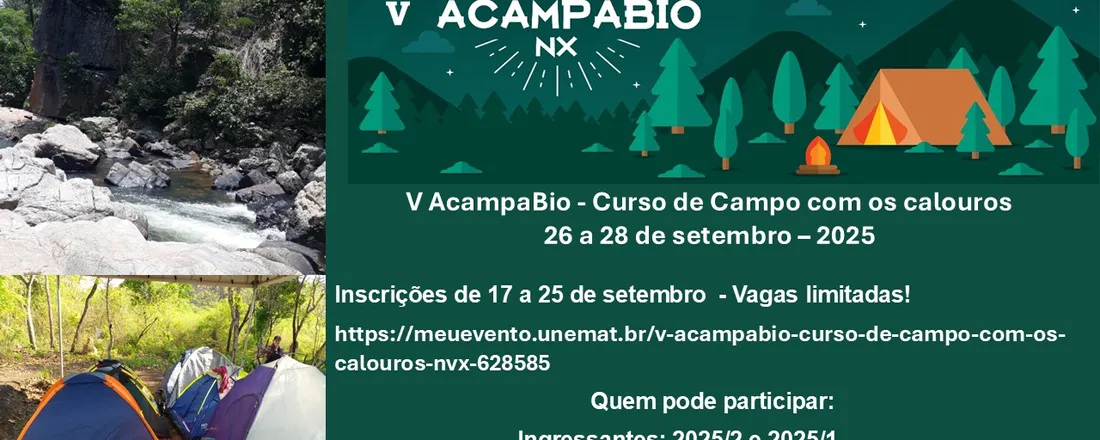 V AcampaBio – Curso de campo com os calouros
