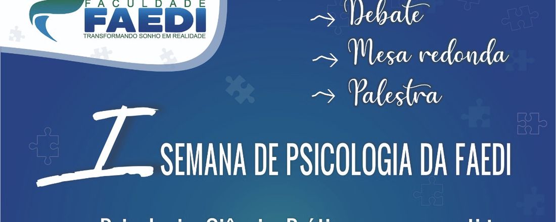 I SEMANA DE PSICOLOGIA DA FAEDI