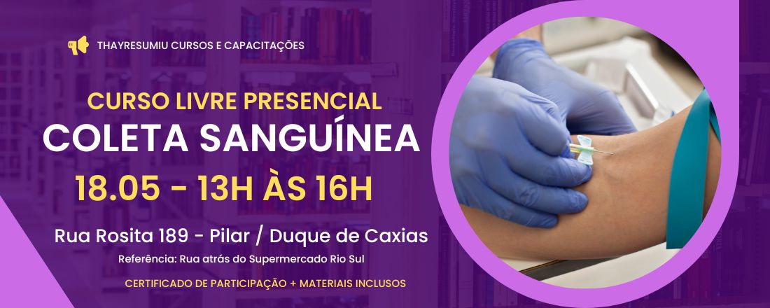 Curso Livre: Coleta Sanguínea