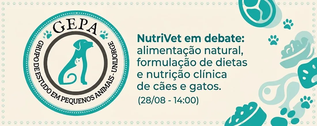 NutriVet em debate: alimentação natural, formulação de dietas e nutrição clínica de cães e gatos
