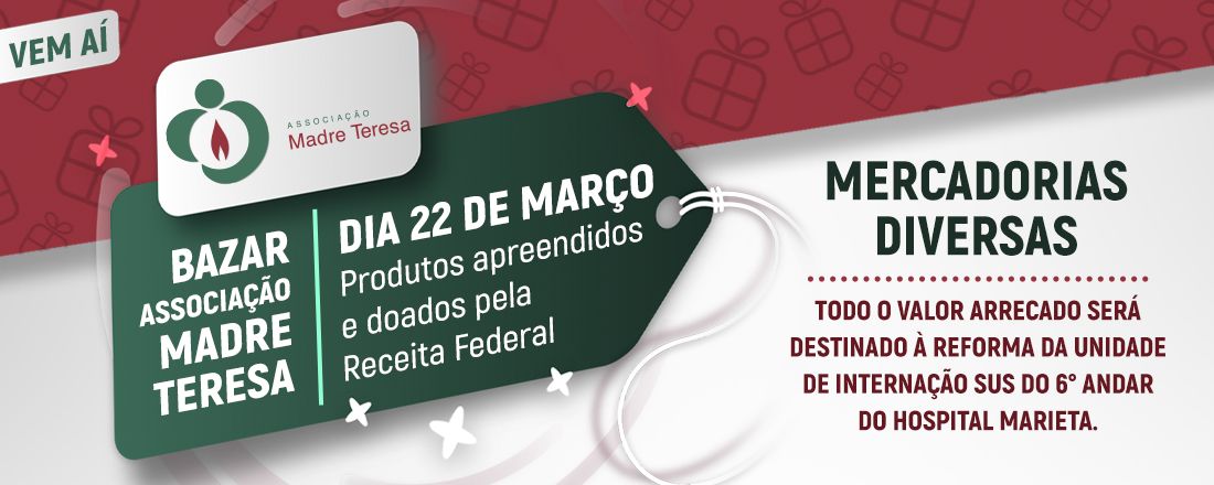 Bazar com produtos apreendidos e doados  pela Receita Federal