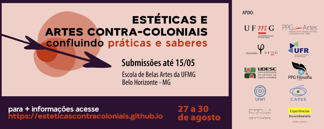 Seminário Estéticas e Artes Contra-coloniais: confluindo práticas e saberes