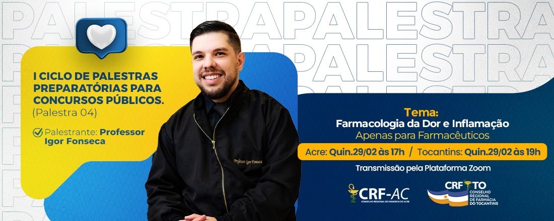 4ª PALESTRA PREPARATÓRIA PARA CONCURSOS PÚBLICOS CRFTO