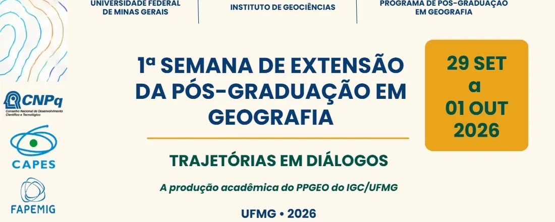 Trajetórias em Diálogos- A produção acadêmica da PPGEO do IGC/UFMG