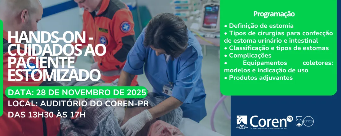 HANDS-ON - CUIDADOS A PESSOA COM ESTOMIA