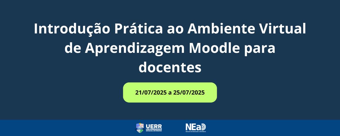 Introdução Prática ao Ambiente Virtual de Aprendizagem Moodle para docentes