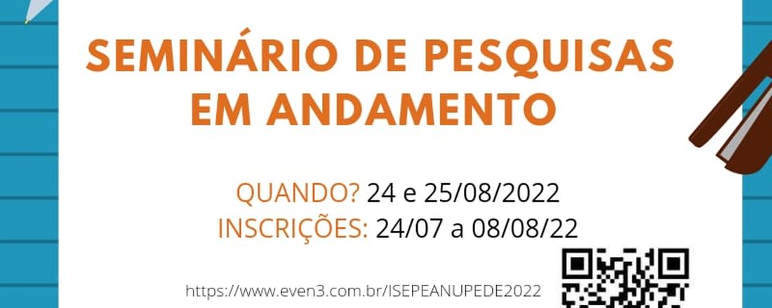 I Seminário de Pesquisa em Andamento (I SEPEA)