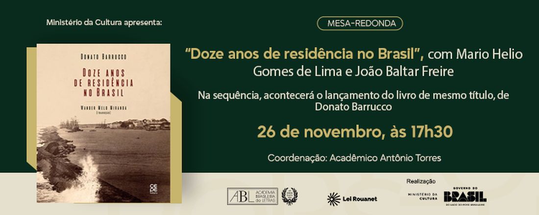 Mesa-redonda "Doze anos de residência no Brasil"