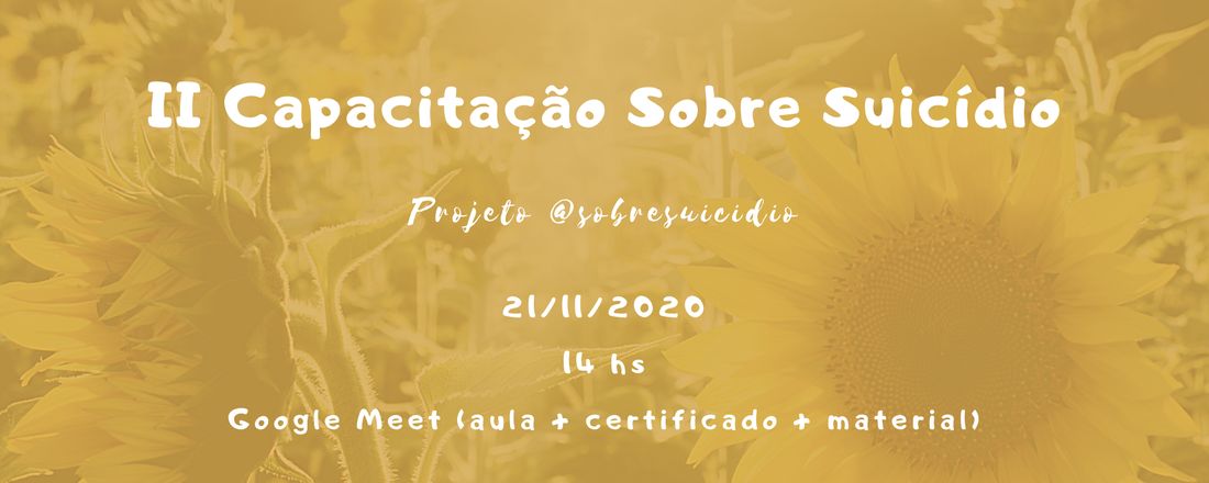 II Capacitação Sobre Suicídio