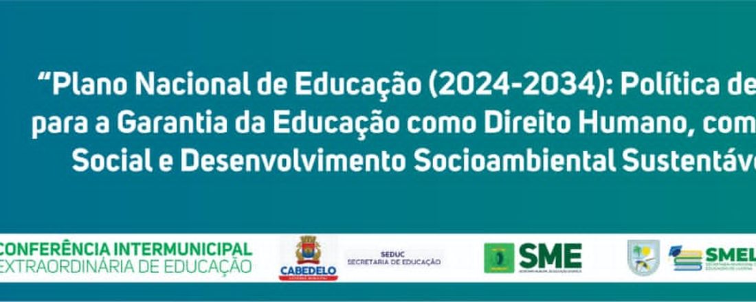 Conferência Intermunicipal Extraordinária de Educação